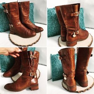 reeves leather moto boot